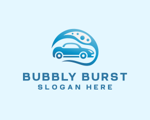 Car Cleaning Bubble Washing logo design