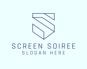 Modern Shield Letter S logo design