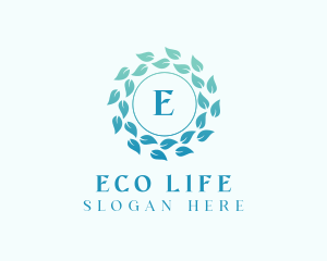 Natural Organic Leaves logo design