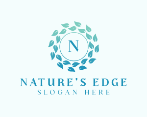 Natural Organic Leaves logo design