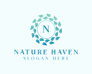 Natural Organic Leaves logo design