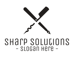 Monochromatic Cutting Tools logo design