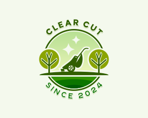 Gardening Lawn Mower logo design