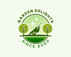 Gardening Lawn Mower logo design