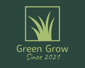 Green Grass Lawn  logo design