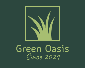 Green Grass Lawn  logo design