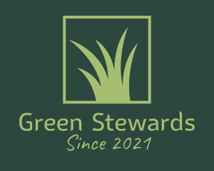 Green Grass Lawn  logo design