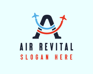 Aviation Letter A  logo design