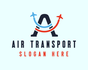 Aviation Letter A  logo design