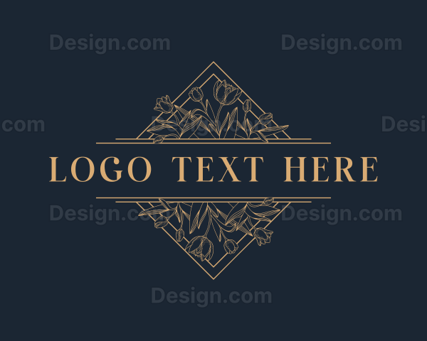 Elegant Flower Tulip Logo