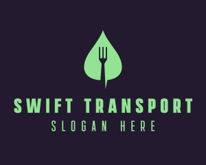 Leaf Fork Vegan Food logo design