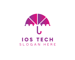 Digital Umbrella App logo design