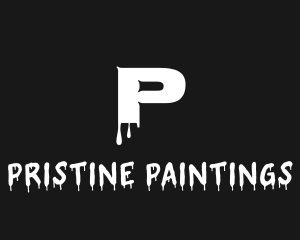 Liquid Paint Dripping logo design