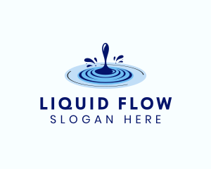 Water Drop Ripple logo design