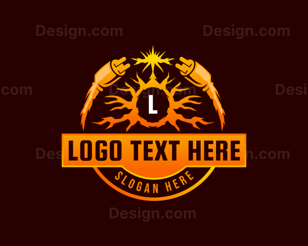 Electrical Lightning Plug Logo