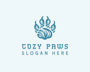 Wildlife Zoo Paw logo design