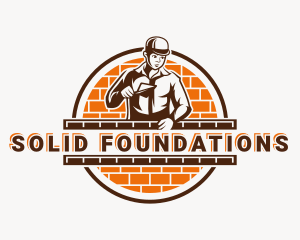 Handyman Paving Brick logo design