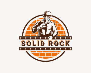 Handyman Paving Brick logo design