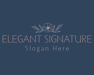 Beauty Elegant  Flower logo design