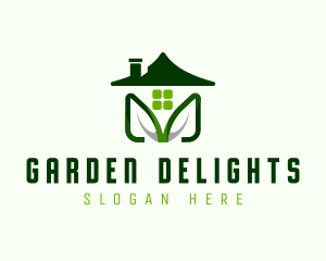 House Leaf Landscaping logo design