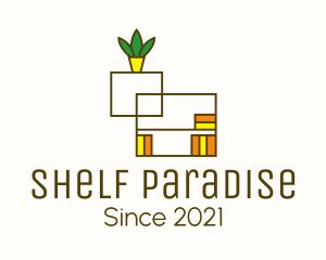 Home Bookshelf Furniture logo design