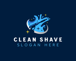 Pressure Wash Cleaning logo design