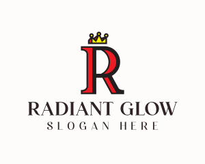 Regal Crown Letter R logo design