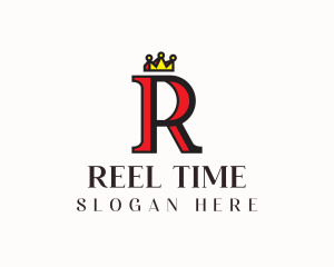 Regal Crown Letter R logo design