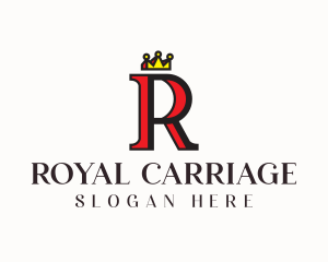 Regal Crown Letter R logo design