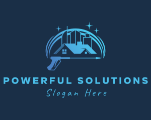 Clean House Building Maintenance  logo design