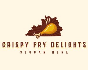 Fried Chicken Kentucky logo design