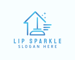 Sparkle Home Cleaning Mop logo design