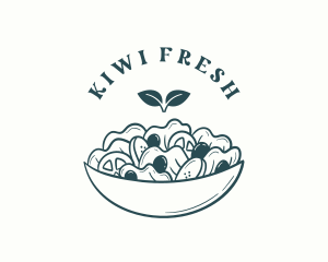 Organic Salad Restaurant logo design