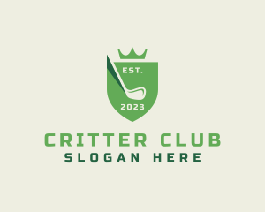 Crown Shield Golf Club logo design