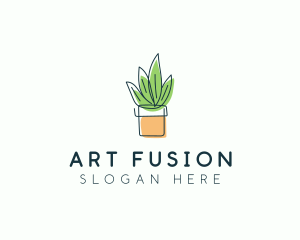 Plant Line Art logo