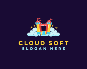 Bounce Castle Cloud logo design