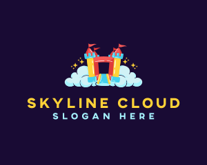 Bounce Castle Cloud logo design