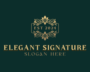 Elegant Floral Boutique logo design