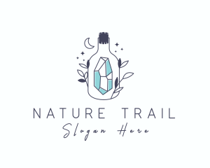 Nature Jewelry Bottle logo design