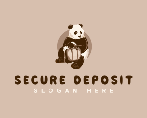 Panda Money Briefcase logo design