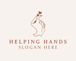 Finger Heart Hand  logo