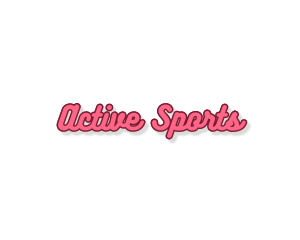 Retro Feminine Script logo