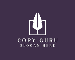 Stationery Feather Quill Writing logo