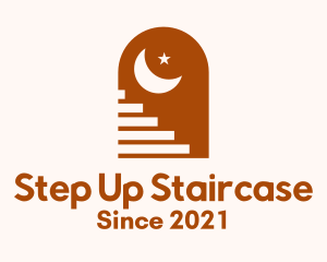 Moon Staircase Door logo design