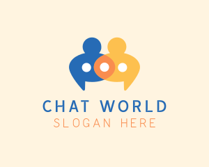 People Team Messaging logo design