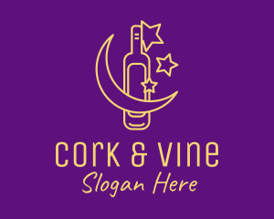 Night Wine Bar logo design