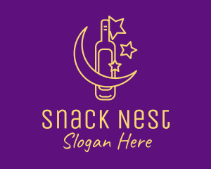 Night Wine Bar logo design