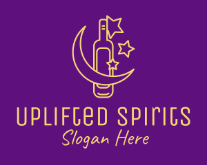 Night Wine Bar logo design