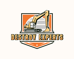 Industrial Excavator Contractor logo design