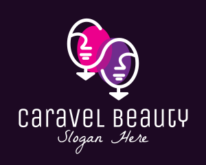 Elegant Face Mirror logo design